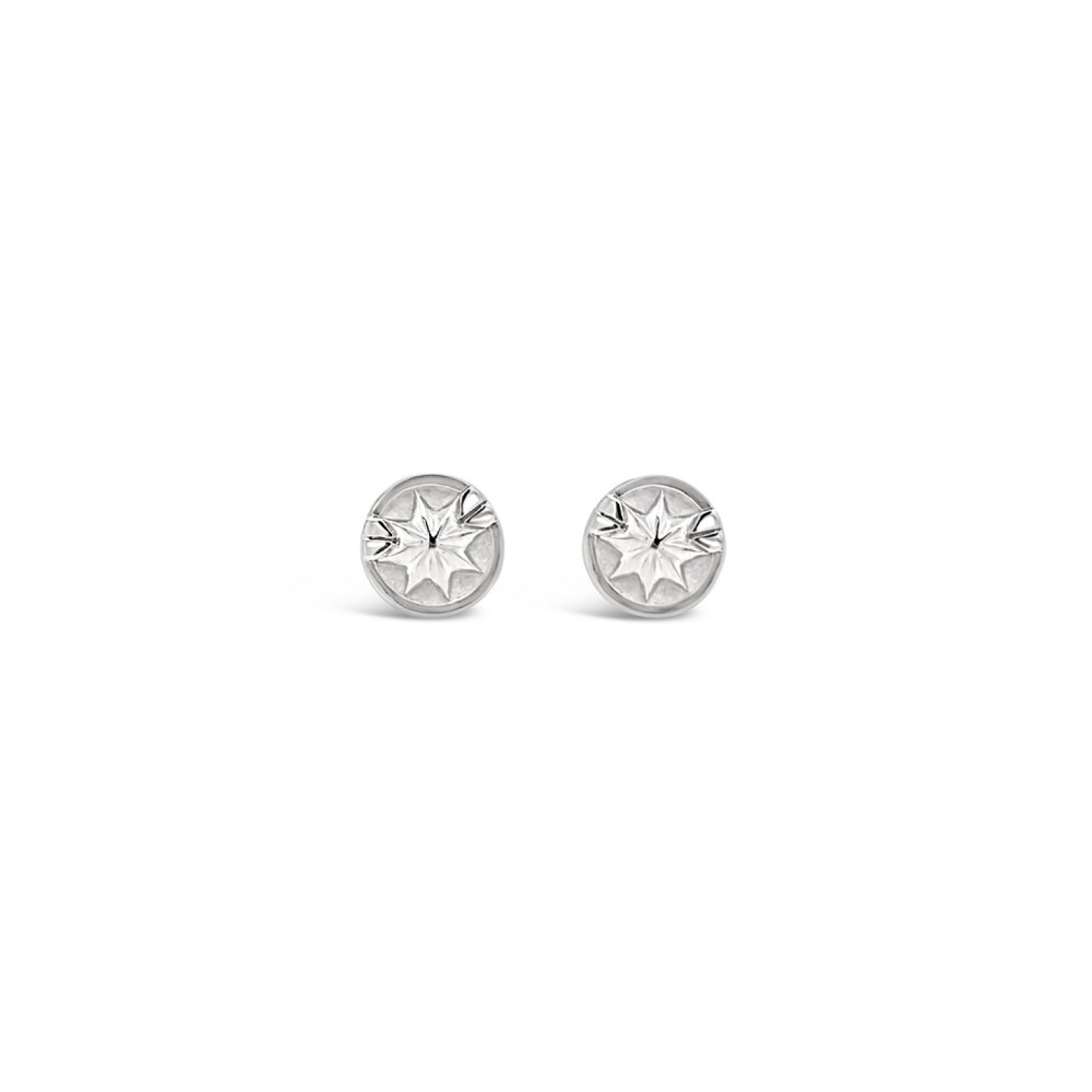 Captain Marvel Symbol Sterling Silver Stud Earrings