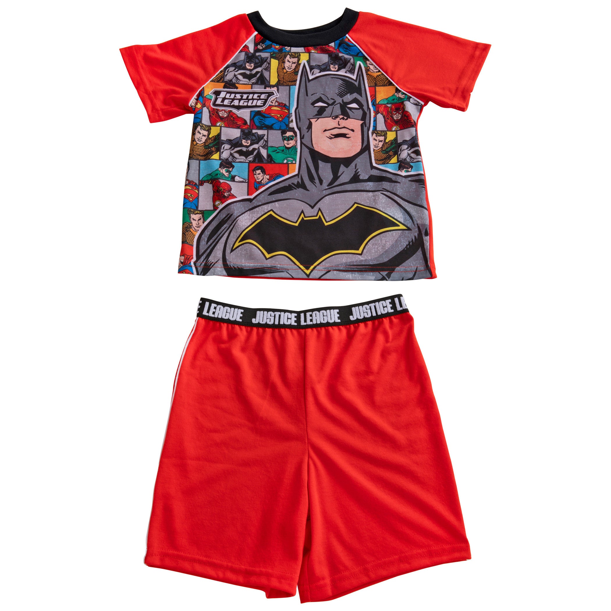 Batman and The Justice League Pajama Shirt and Shorts Set