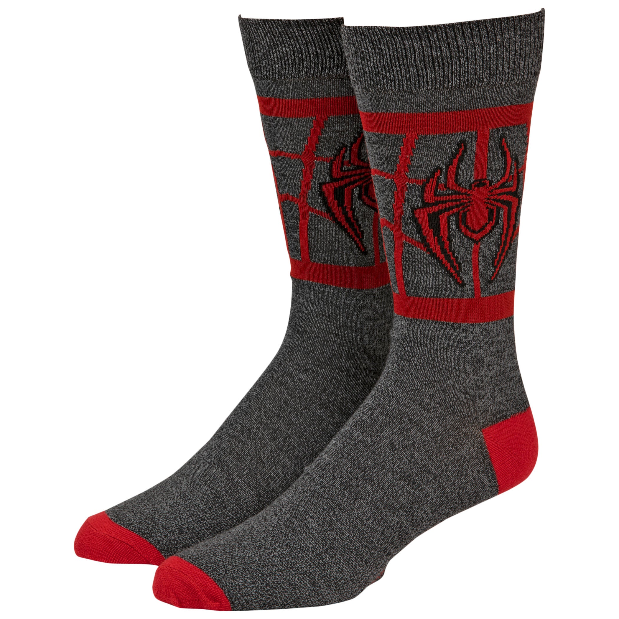 Ultimate Spider-Man Miles Morales Costume Symbol Crew Socks