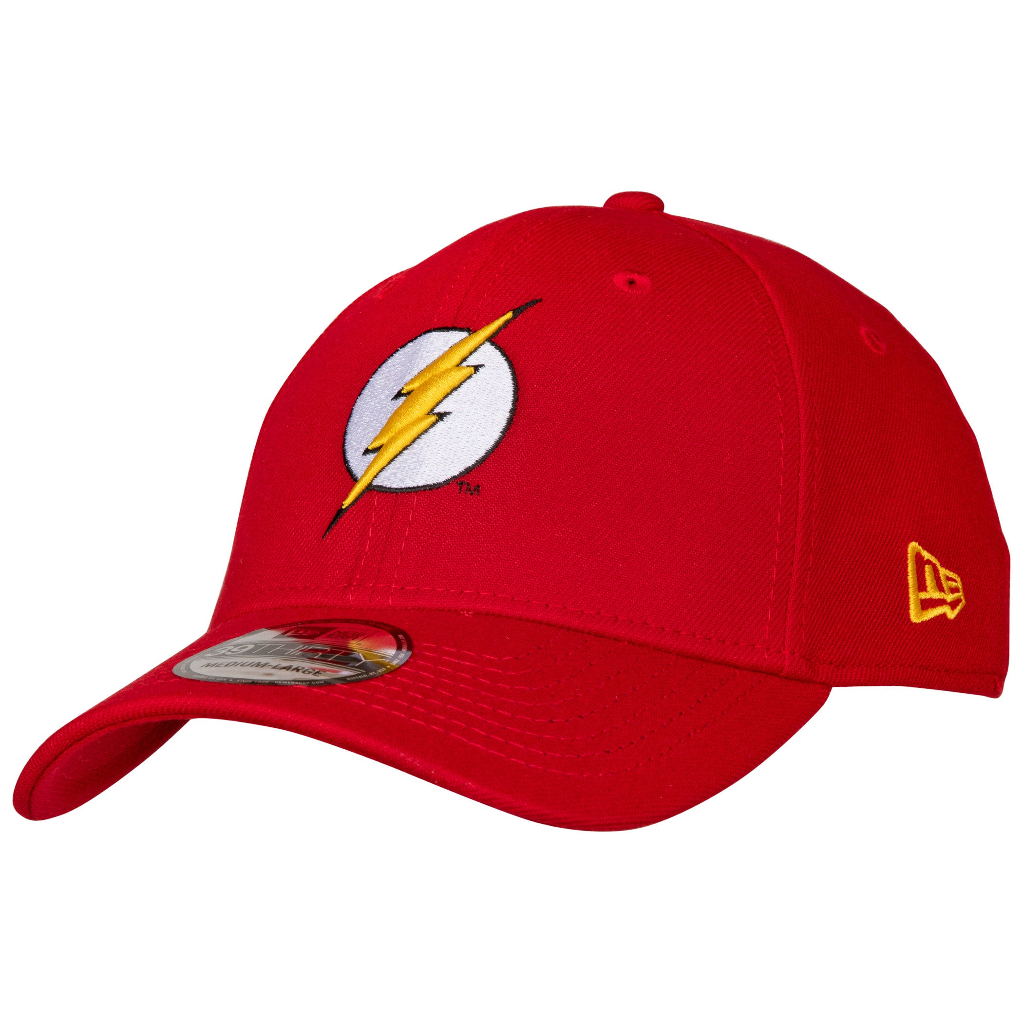 The Flash Classic Symbol Color Block New Era 39Thirty Fitted Hat