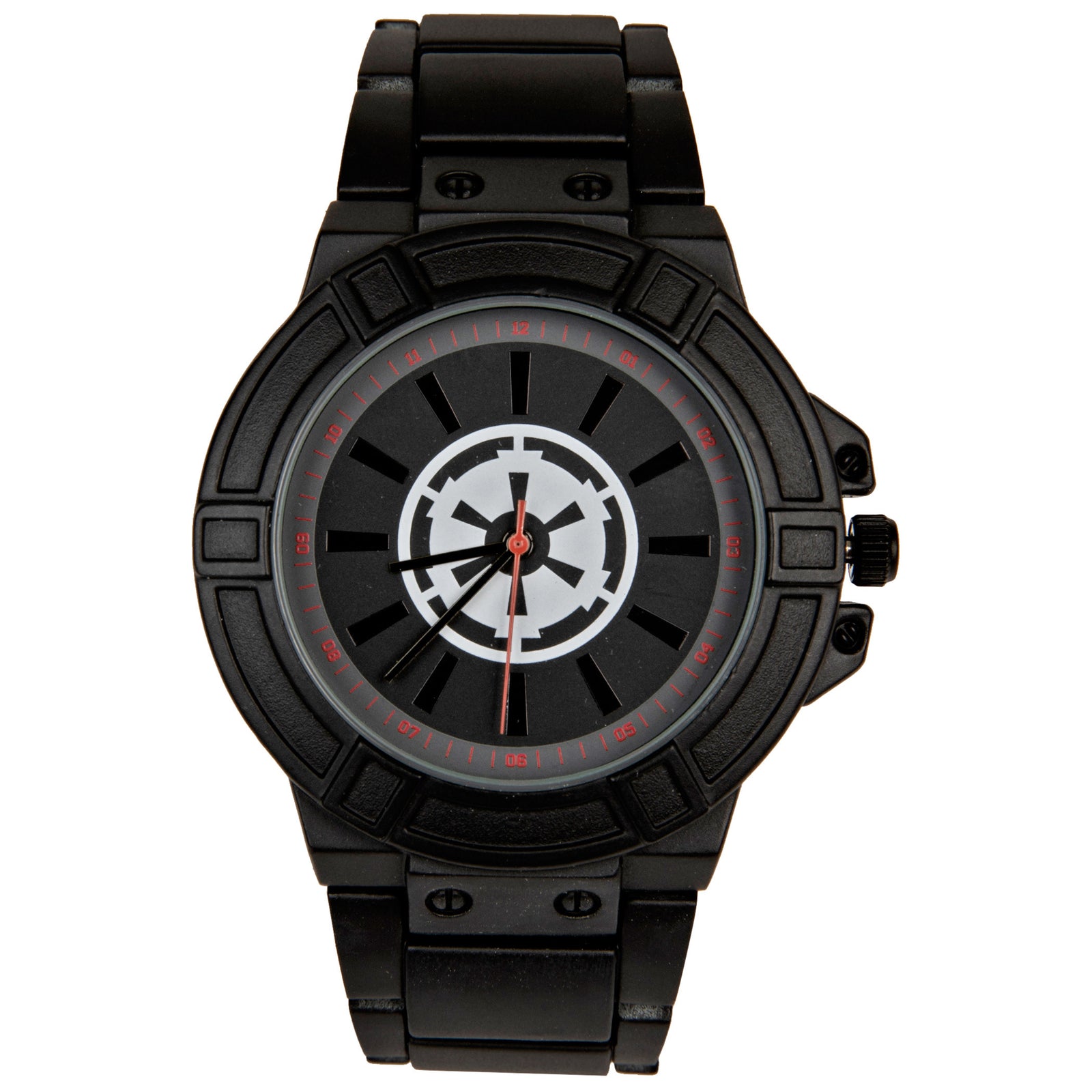Star Wars Empire Symbol Watch Face with Black Metal Band