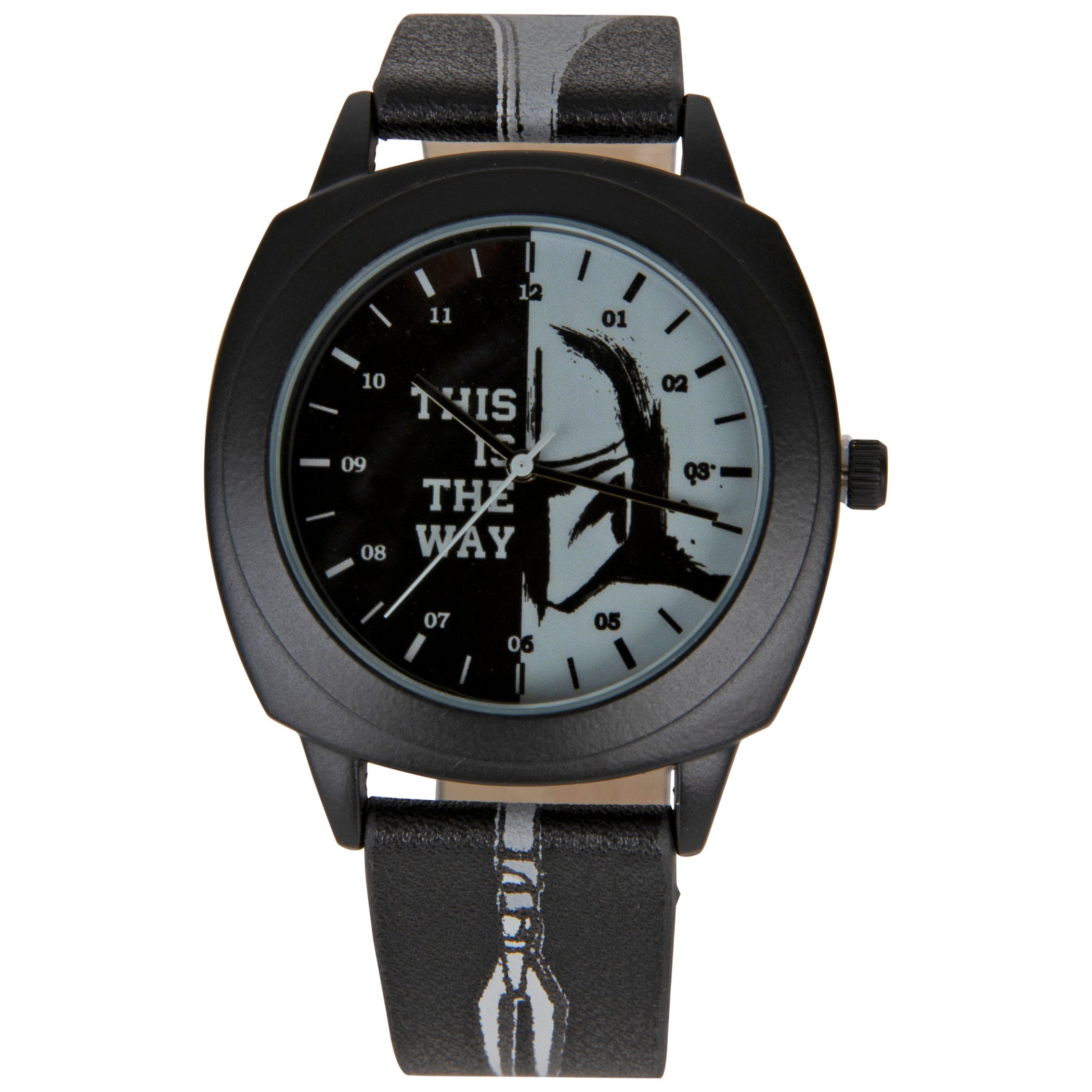 Star Wars The Mandalorian Helmet Symbol Watch with Adjustable Strap