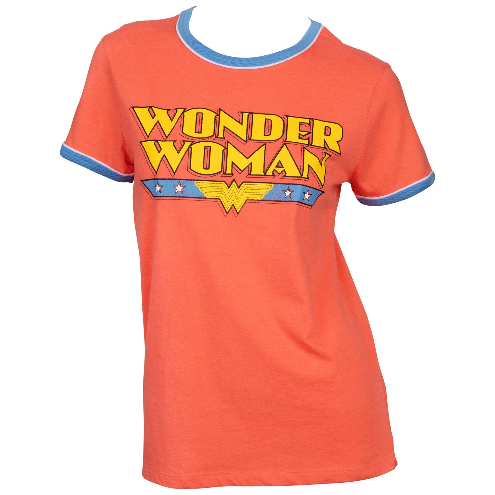 Wonder Woman Classic Logo Ringer T-Shirt