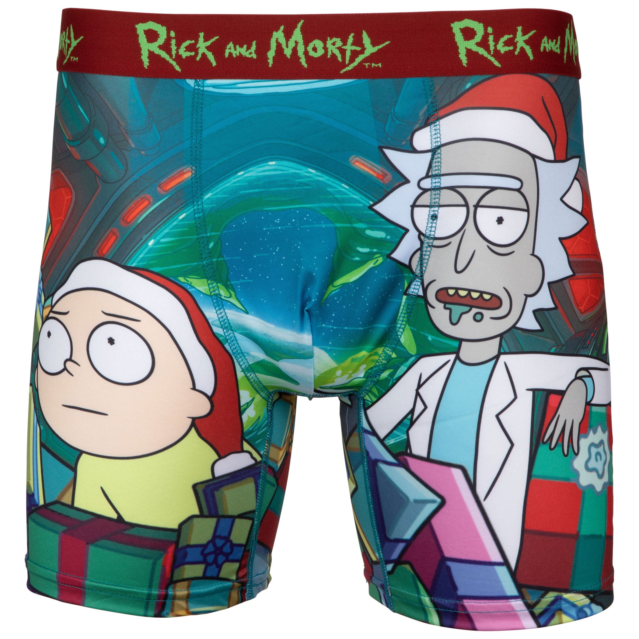 Rick and Morty Christmas Present Overload Boxer Briefs