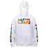 Marvel Brand Collage Text Hoodie With Character Block Sleeve Prints