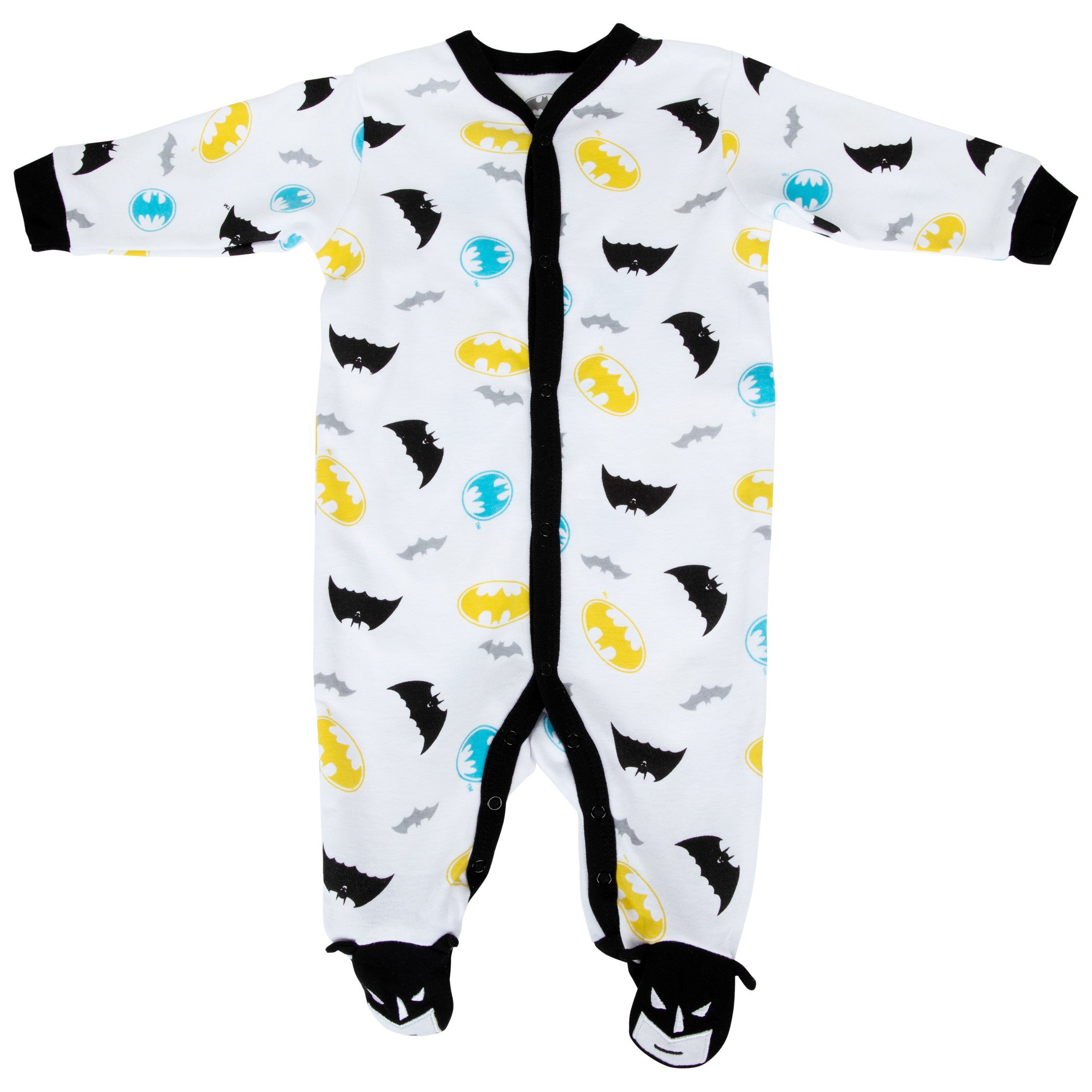 Batman Symbols and Logo Sleep and Play Infant Bodysuit