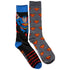 Superman Flying Punch and Repeating Symbols 2-Pair Pack of Crew Socks