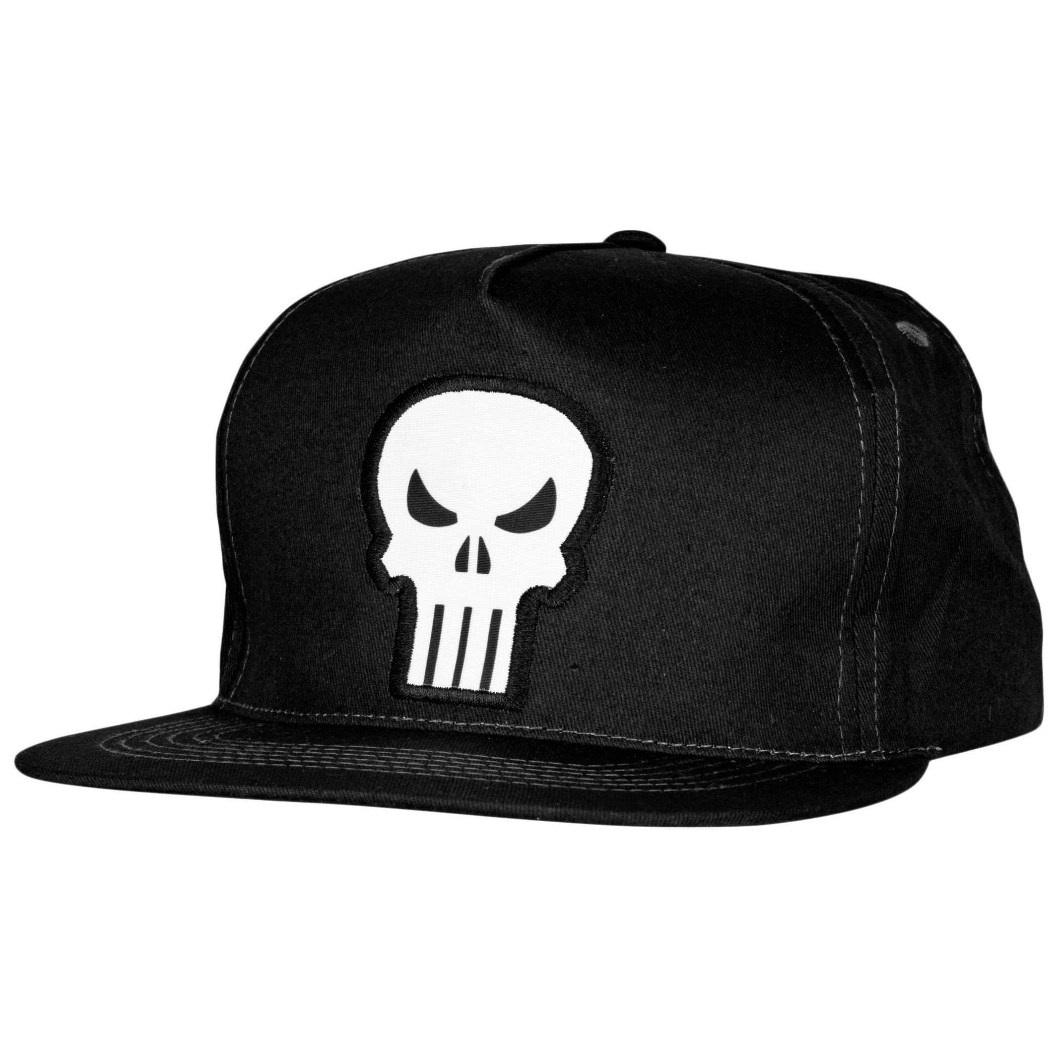 Marvel The Punisher Skull w/ Rear Printed Logo Adjustable Snapback Hat