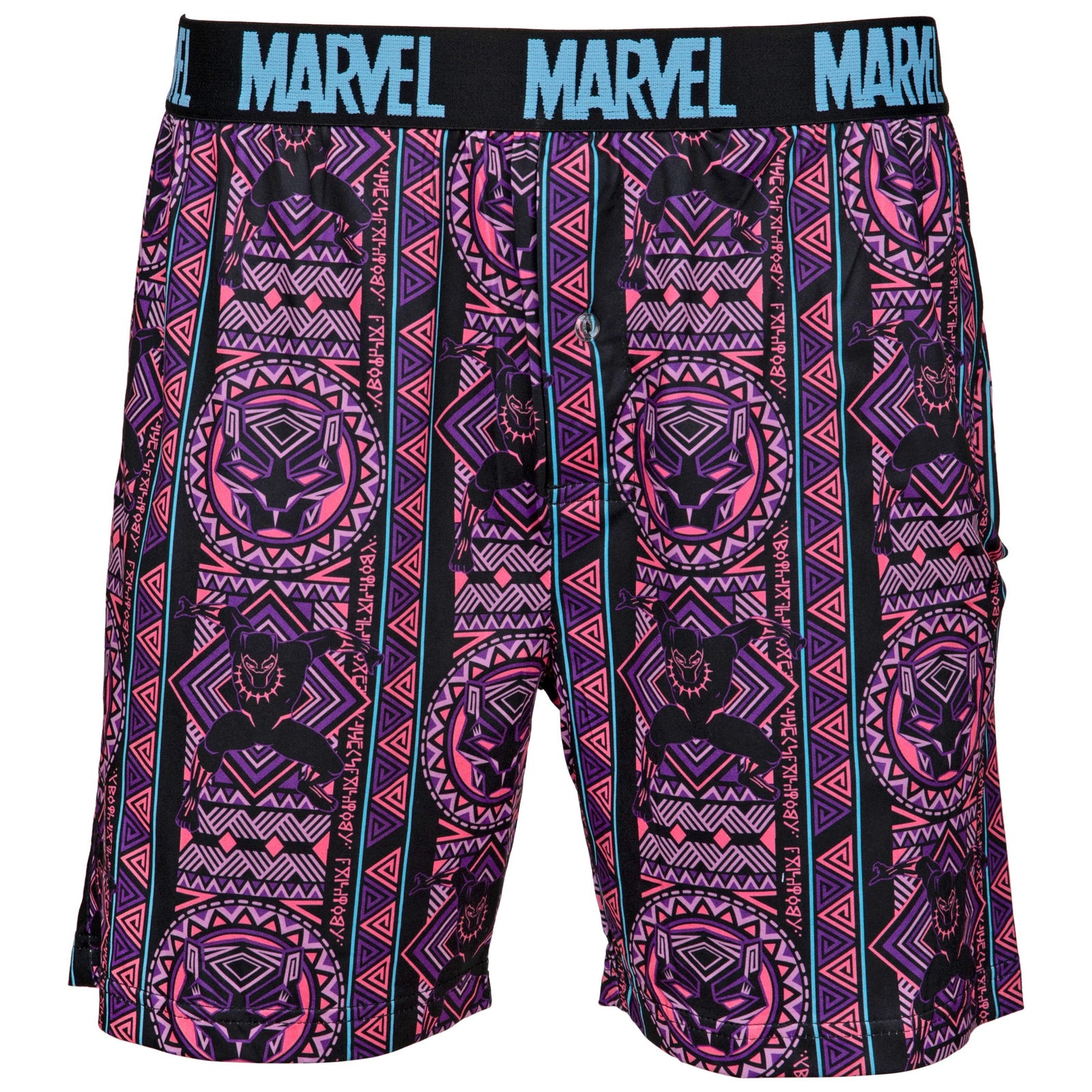 Marvel Comics Black Panther Neon Casual Shorts