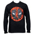 Deadpool Logo With Comic Print Long Sleeve Shirt