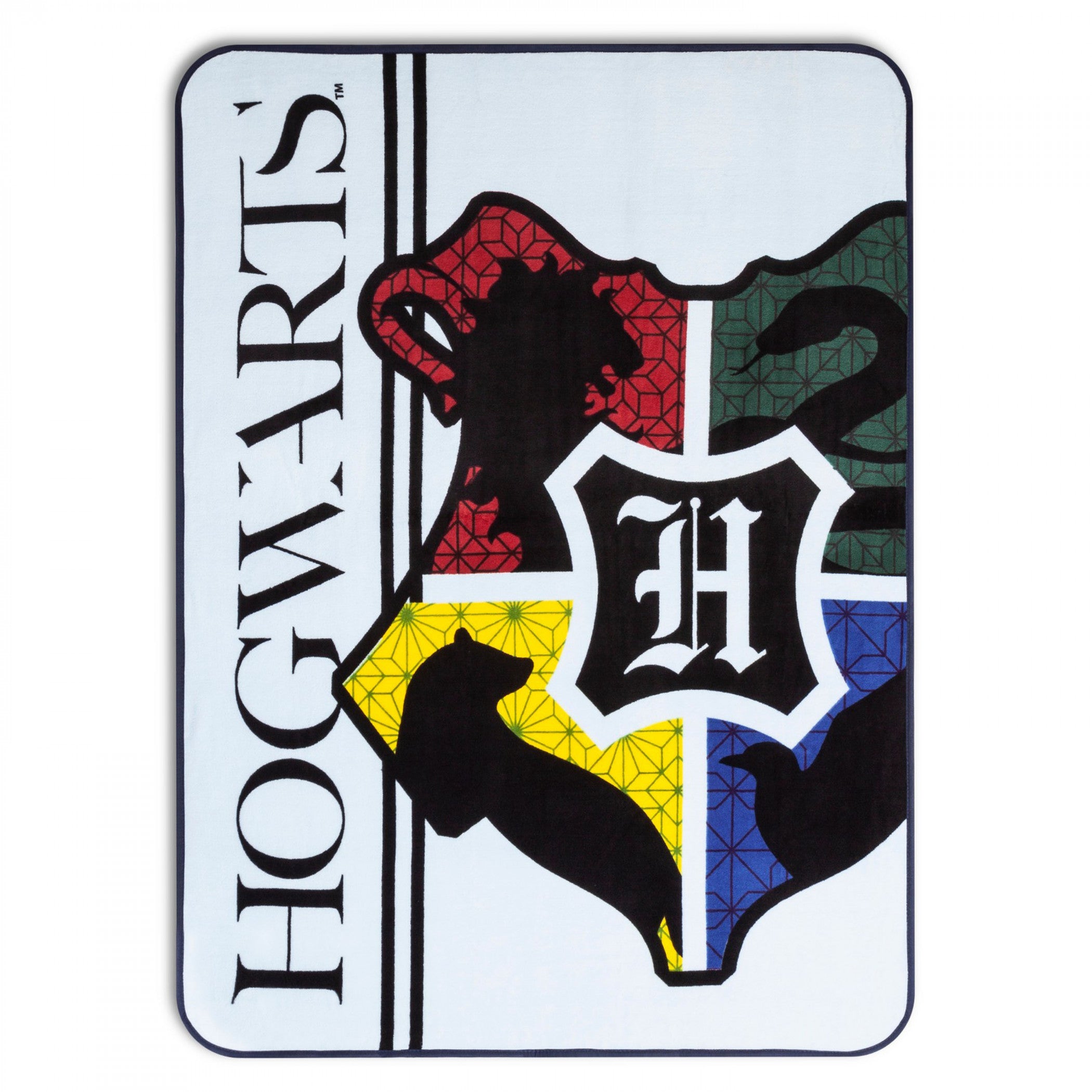 Harry Potter Hogwarts Crest Silk Touch 46x60 Throw Blanket