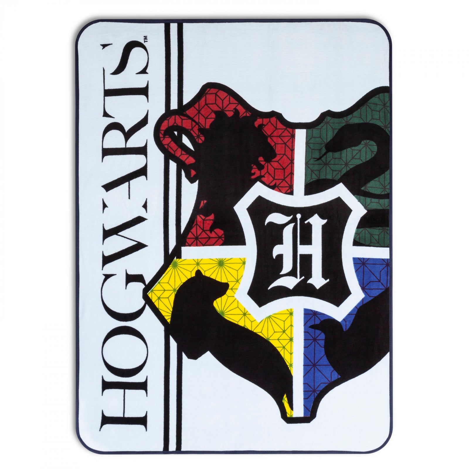 Harry Potter Hogwarts Crest Silk Touch 46x60 Throw Blanket