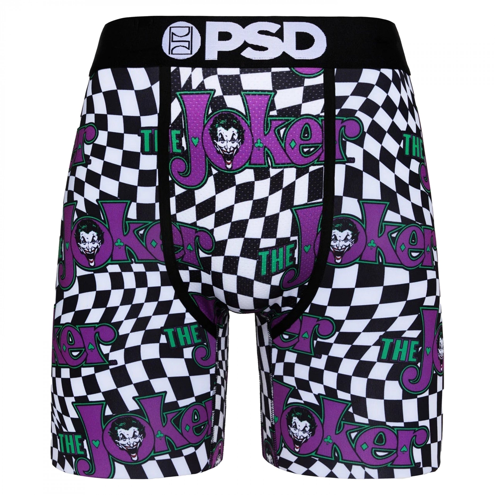 The Joker Vintage Logo Checkered PSD Boxer Briefs