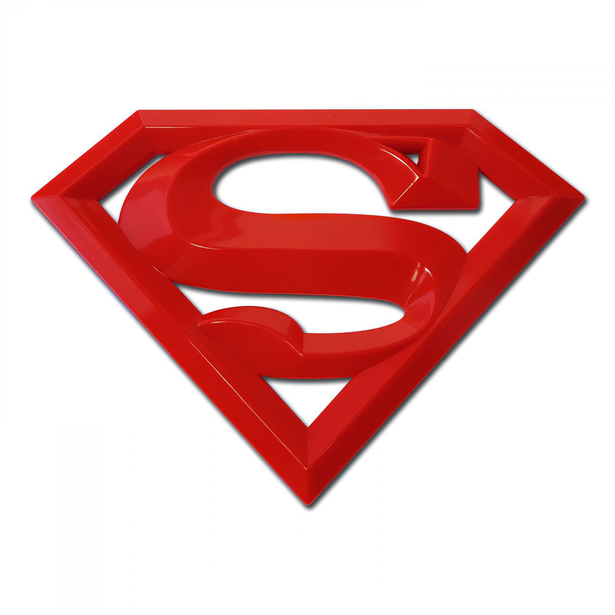 Superman Logo Red Colorway Car Emblem