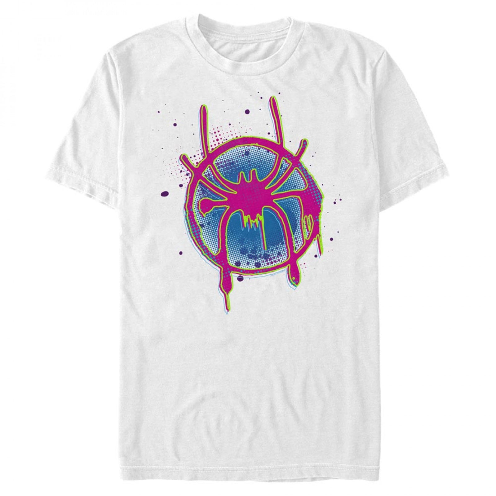 Spider-Man Into the Spider-Verse Neon Logo T-Shirt