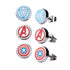 Avengers Captain America and Iron Man Stud Earring 3-pack