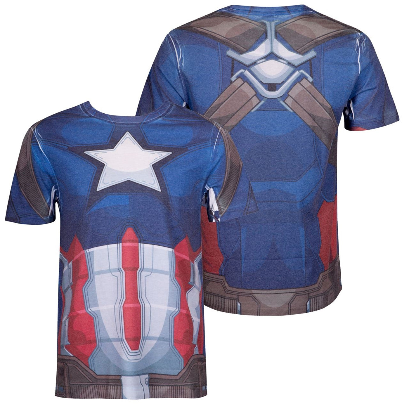 Captain America Costume Sublimated Men's T-Shirt