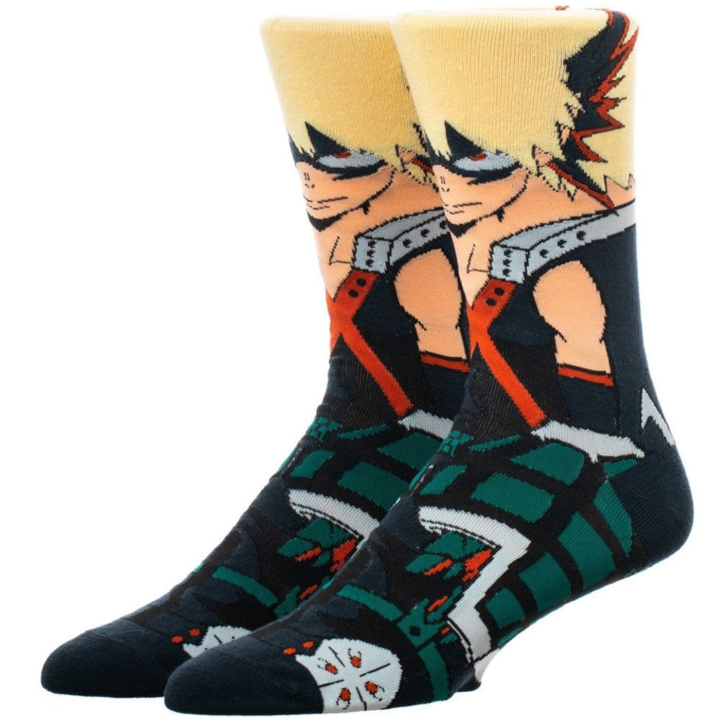 My Hero Academia Bakugo 360 Character Crew Socks