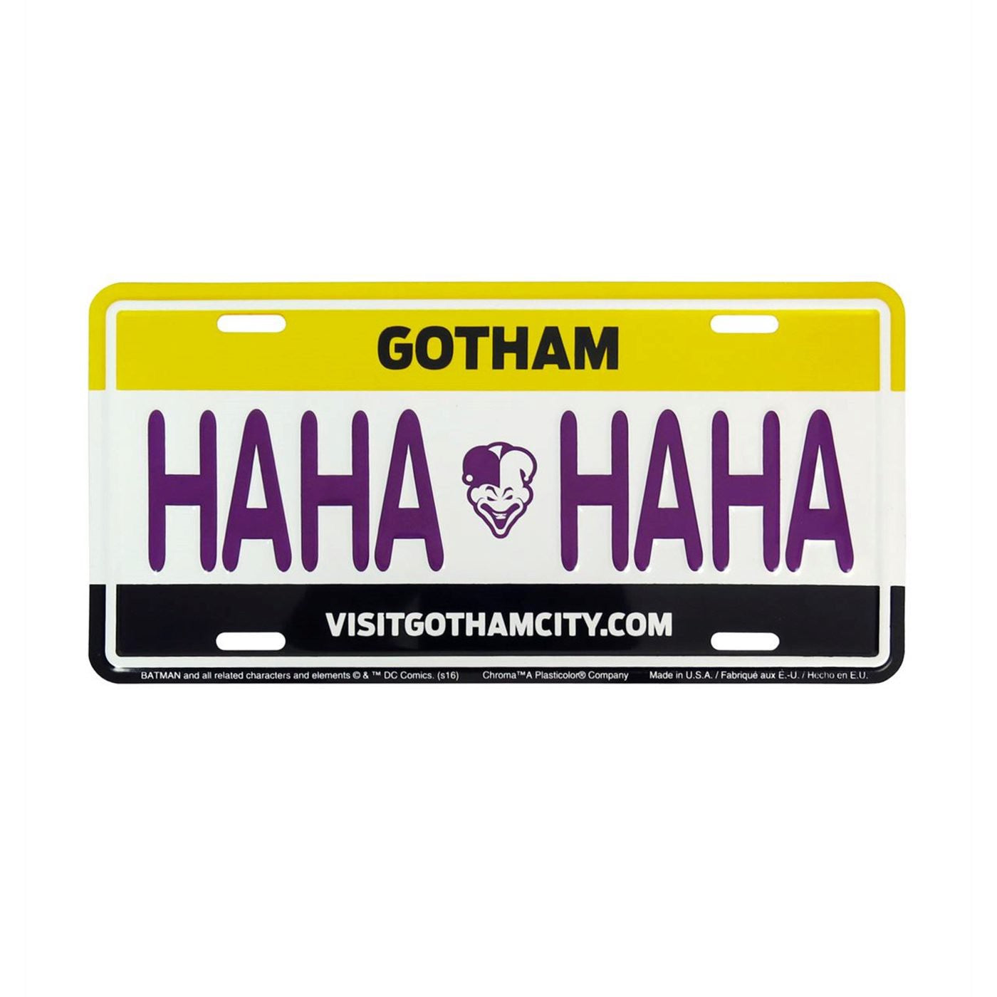 Joker HAHA License Plate