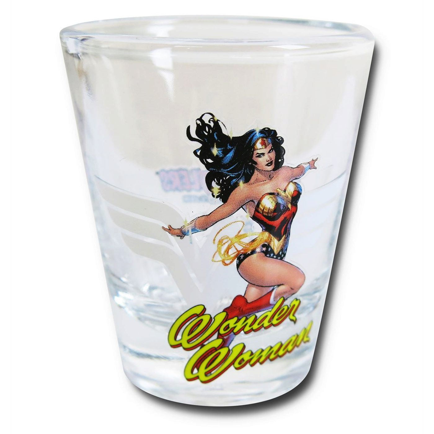 Wonder Woman in Action Mini Glass