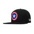 Captain America Symbol On Black 9Fifty Adjustable Hat