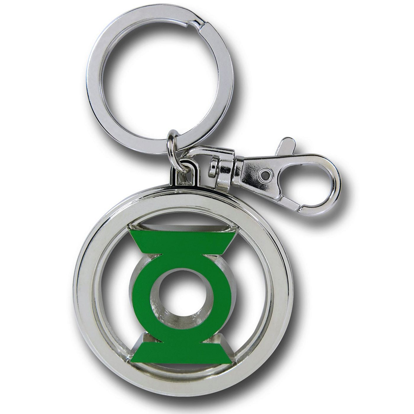 Green Lantern Symbol Color Pewter Keychain