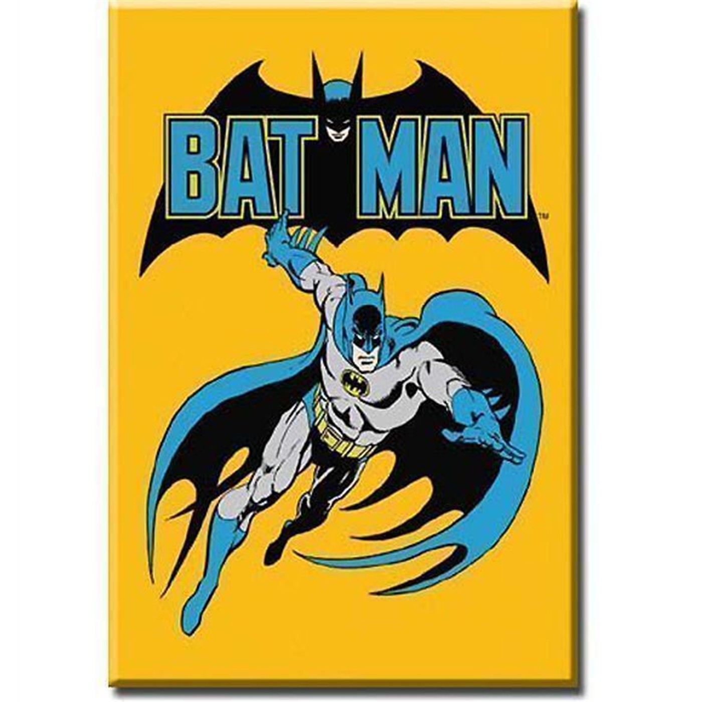 Batman Retro Mustard Yellow Magnet
