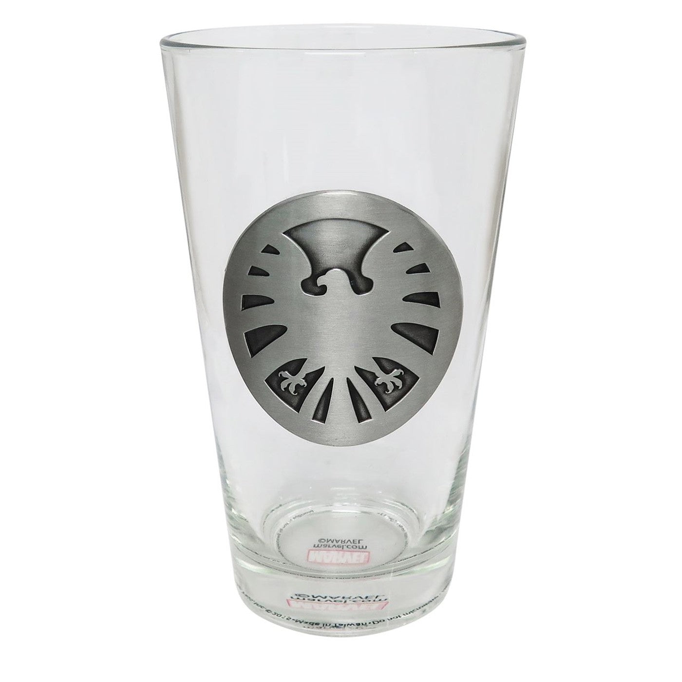 SHIELD Metal Logo Pint Glass
