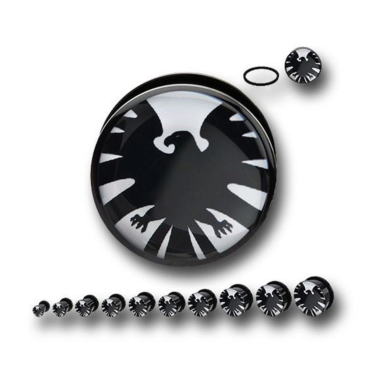 SHIELD Symbol Acrylic Screw Fit Plugs