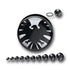 SHIELD Symbol Acrylic Screw Fit Plugs