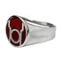 Red Lantern Symbol Stainless Steel Ring