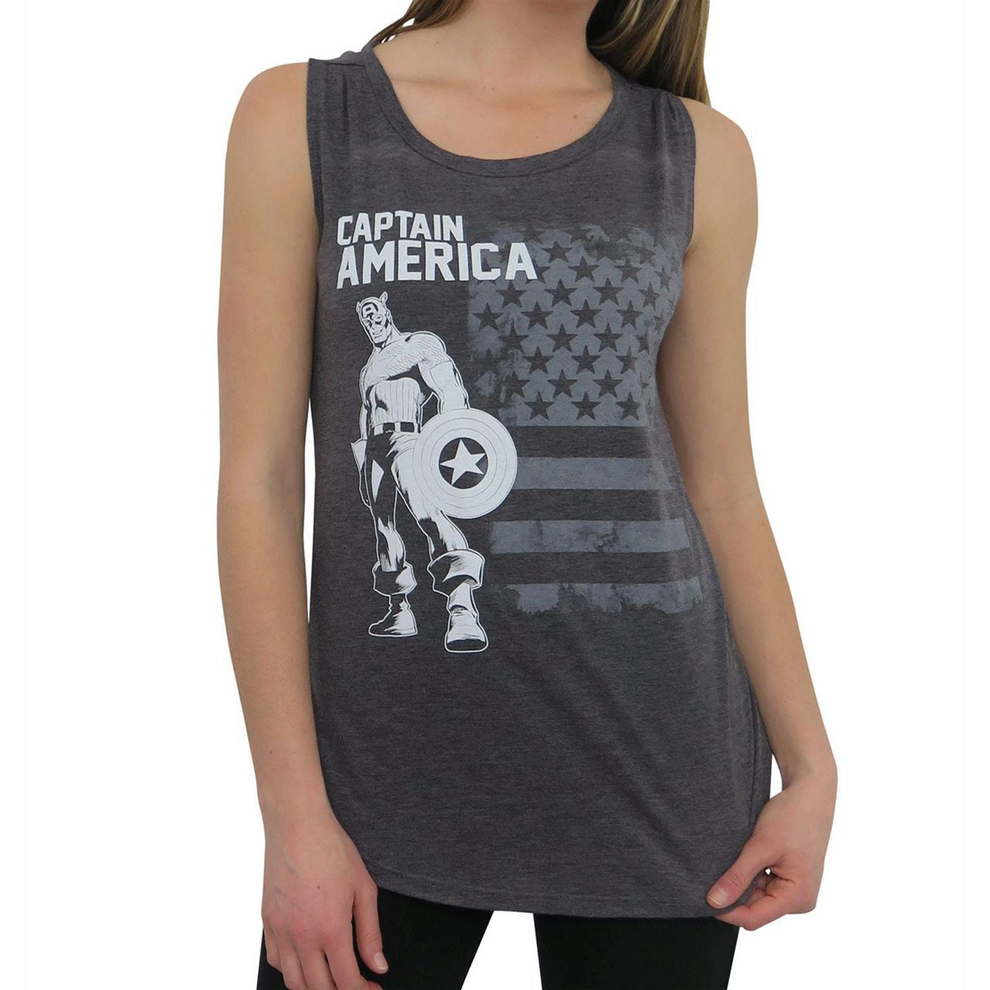 Captain America Old Glory Women's Tank Top