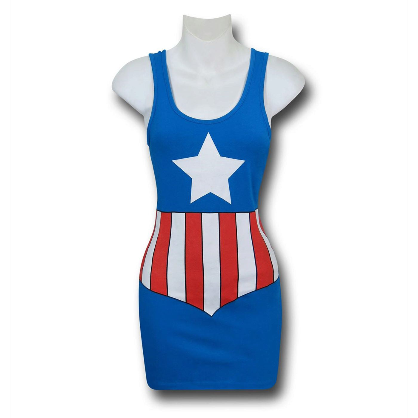 Captain America Costume Women's Tank Dress