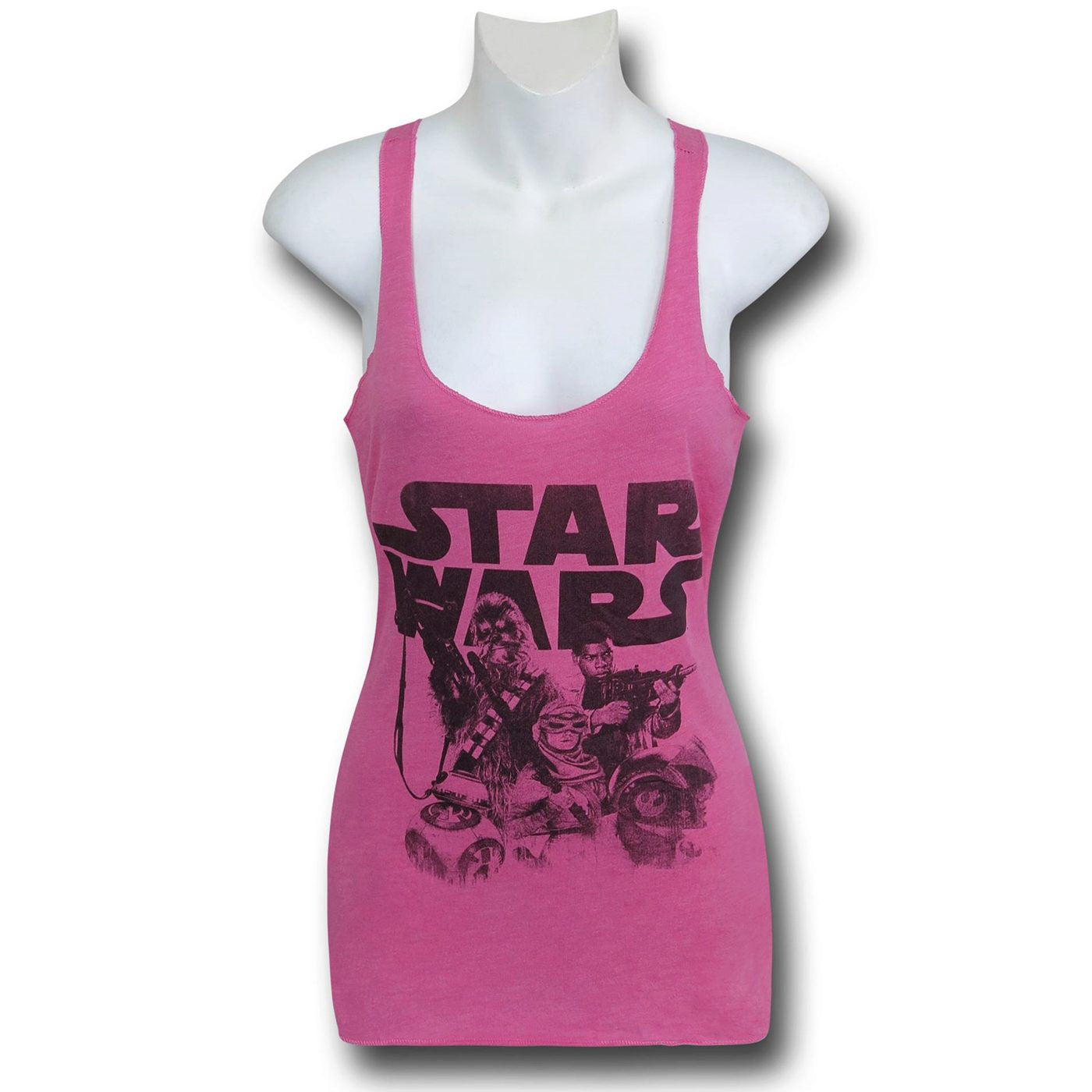 Star Wars Force Awakens Women's Pink Tank Top