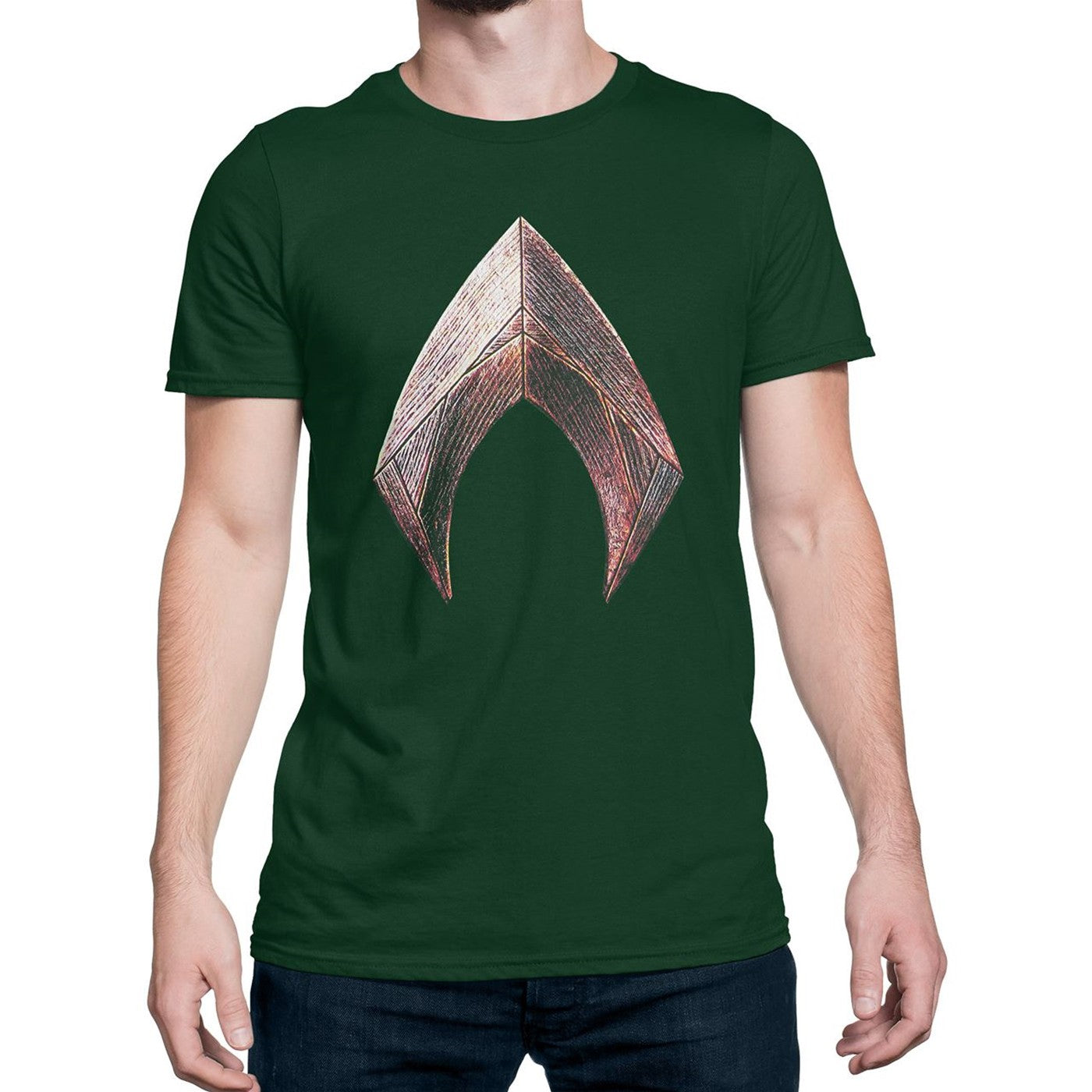 Justice League Movie Aquaman Symbol Men's T-Shirt