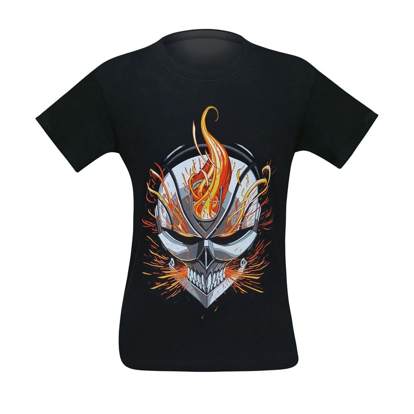 Ghost Rider Flaming Helmet Men's T-Shirt