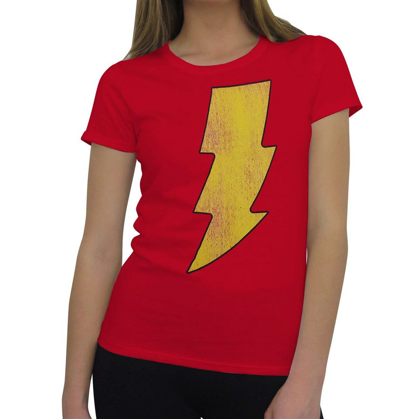 Shazam Distressed Symbol Women's T-Shirt