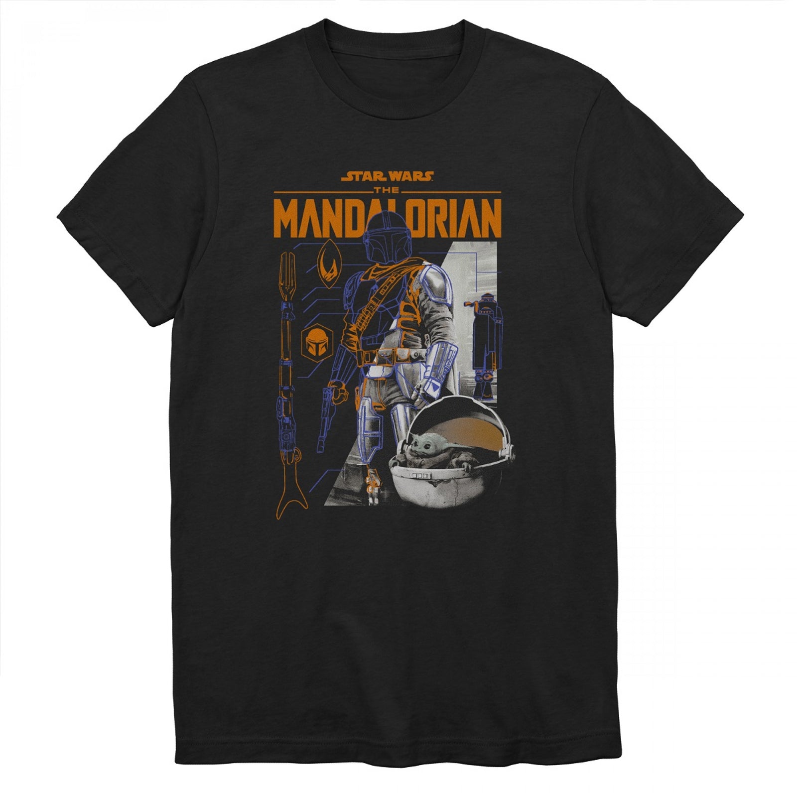 Star Wars Mandalorian and The Child Light and Dark Side T-Shirt