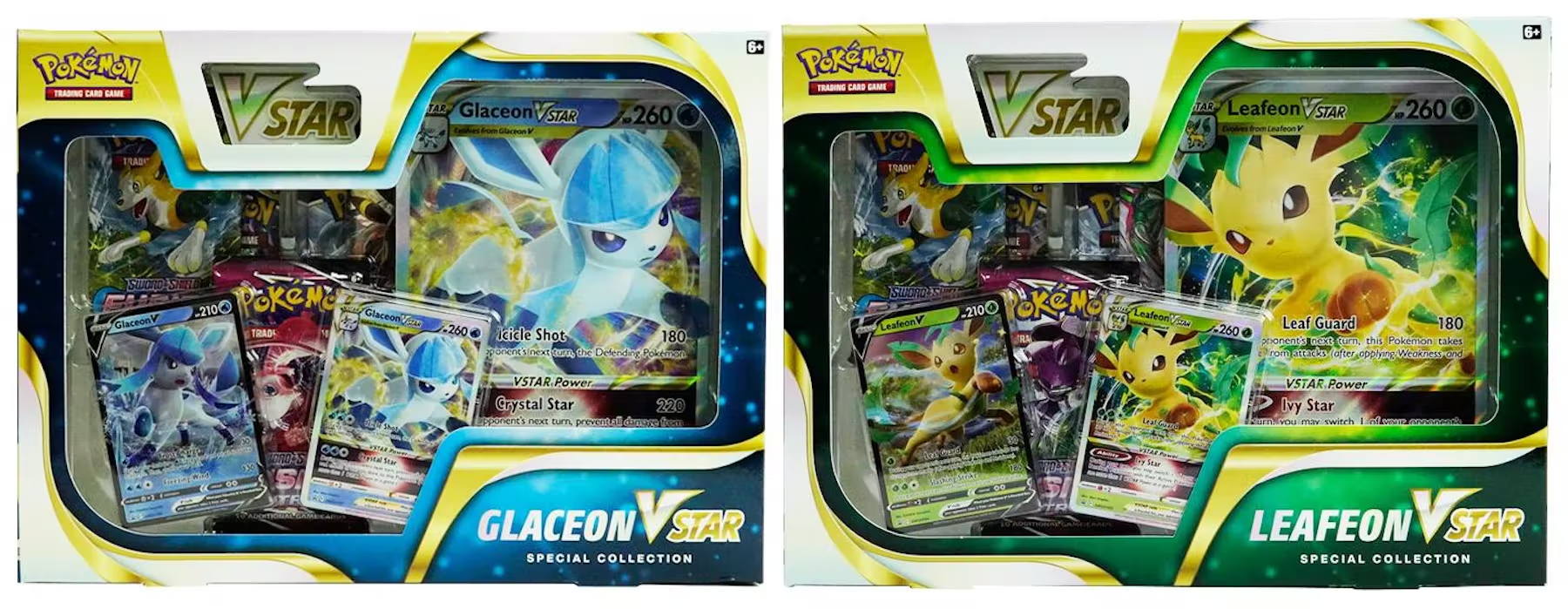 Pokemon Leafeon / Glaceon VSTAR Special Collection Box Set of 2