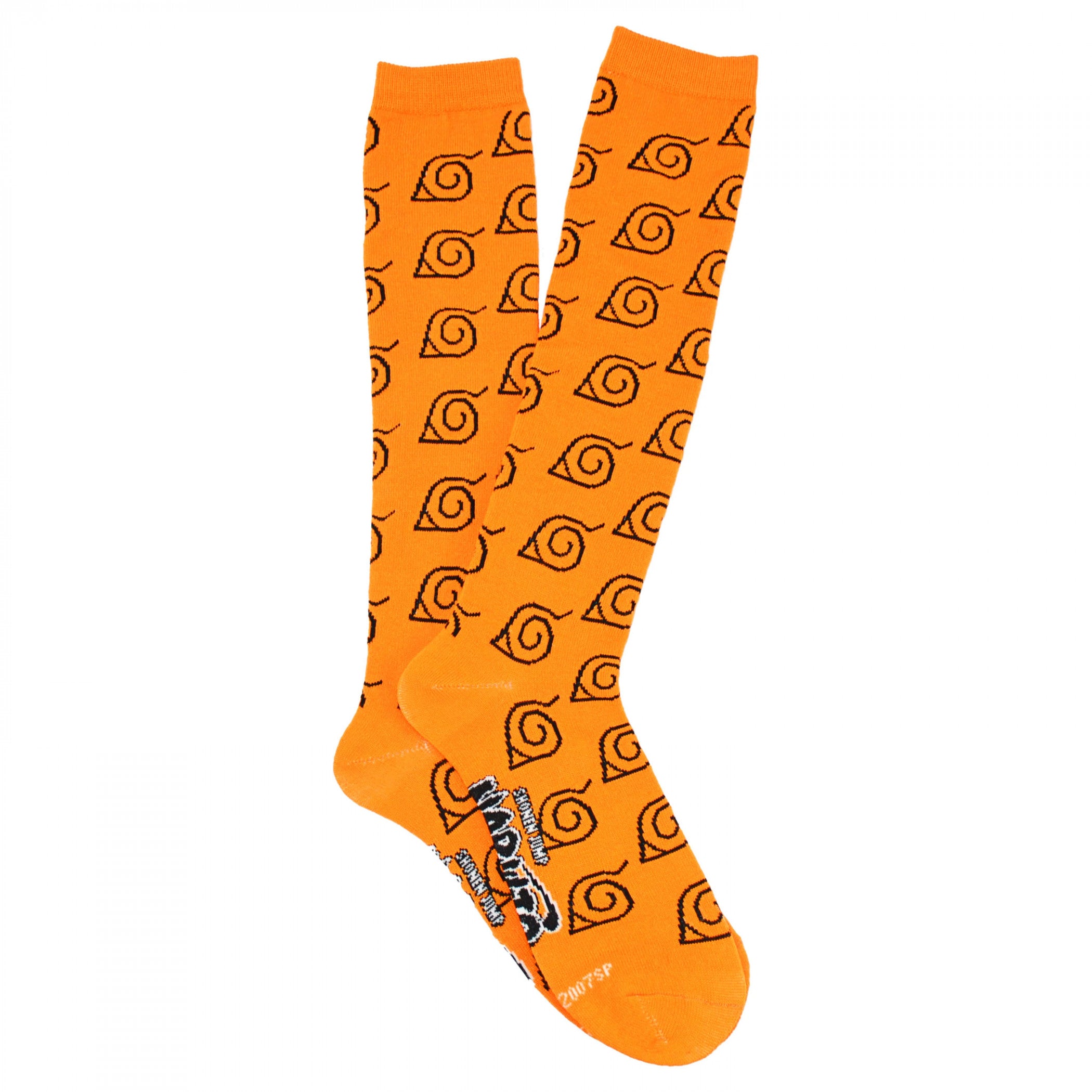 Naruto Shippuden Hidden Leaf Print Knee High Socks