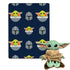 Star Wars The Mandalorian & The Child Grogu 40x50 Throw w/Plush Hugger