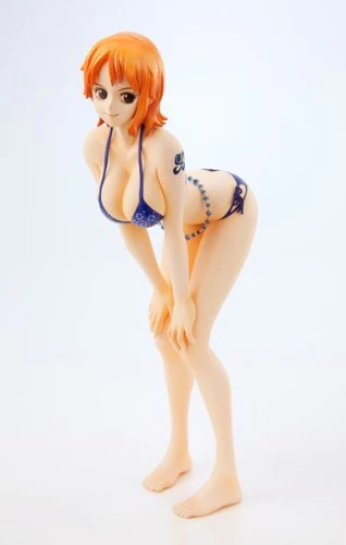 One Piece Nami Portrait Of Pirates Limited Edition Excellent Model 1/8 Swimsuit Blue