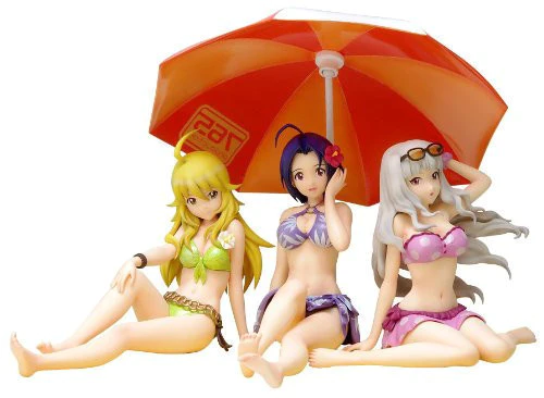 The Idolmaster Hoshii Miki, Miura Azusa, Shijou Takane Beach Queens 1/10 Swimsuit ver