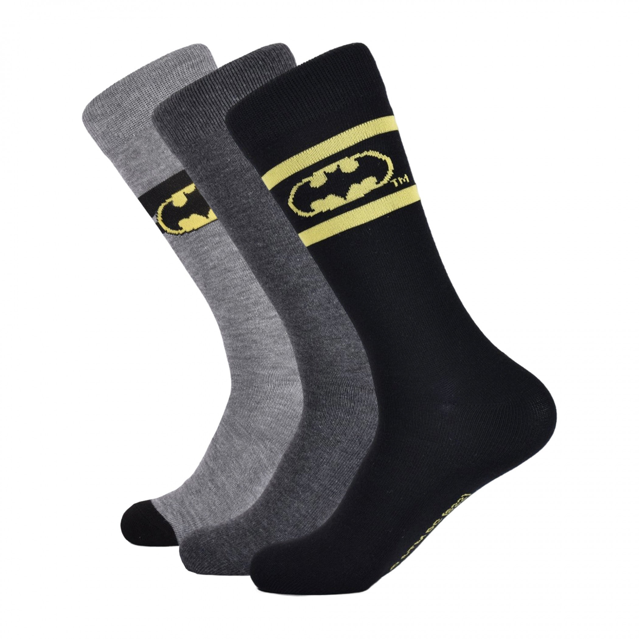 Batman Icons Crew Socks Boxed Set of 3 Pairs