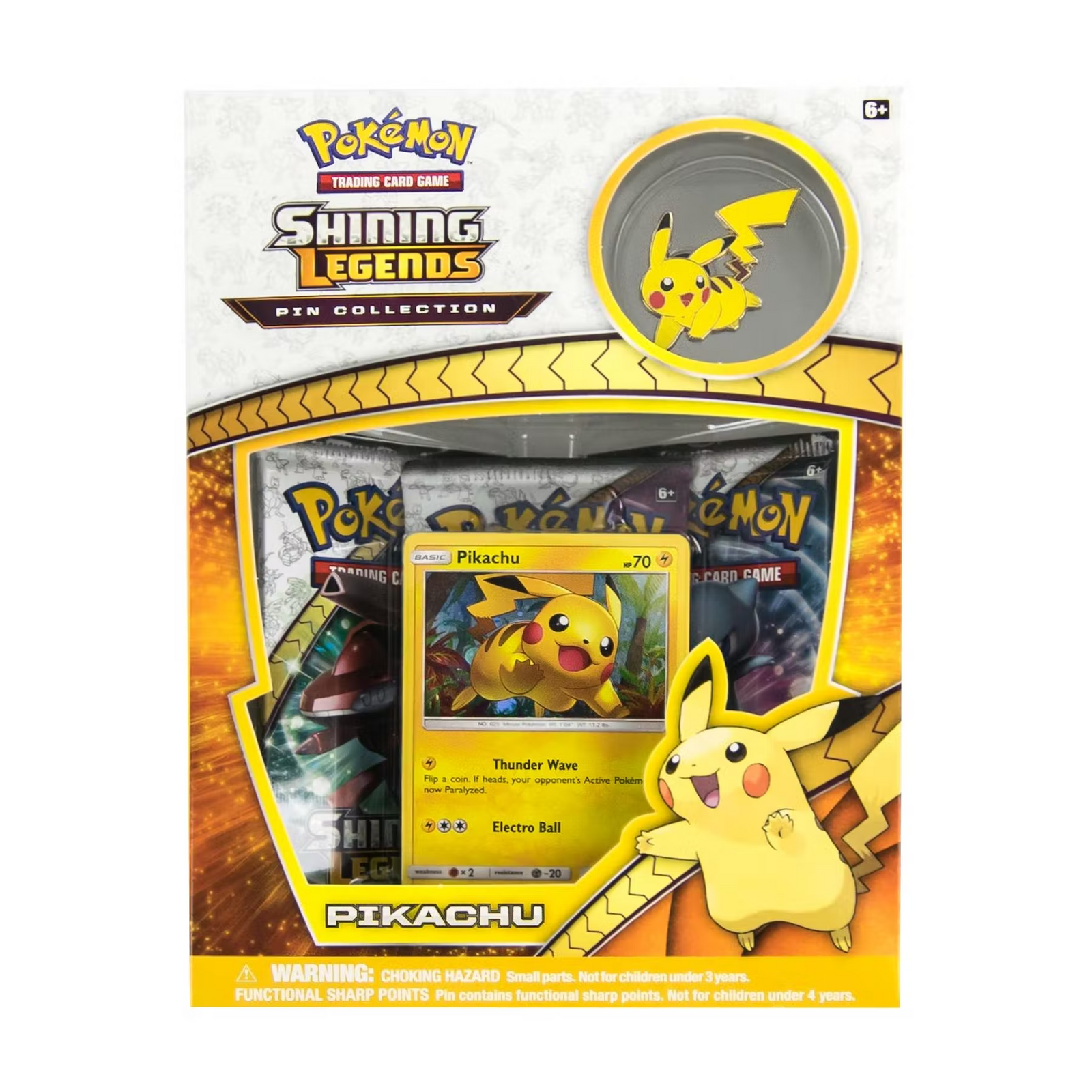 Pokemon Shining Legends Pikachu Pin Box