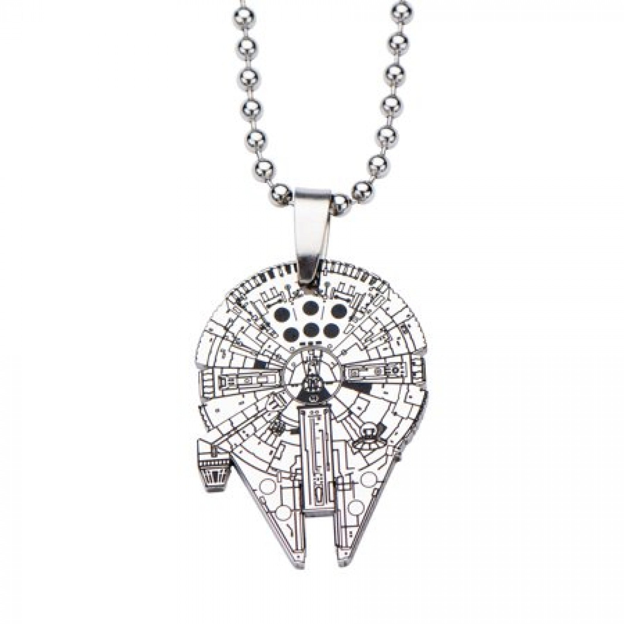 Star Wars Millennium Falcon Stainless Steel Pendant Necklace