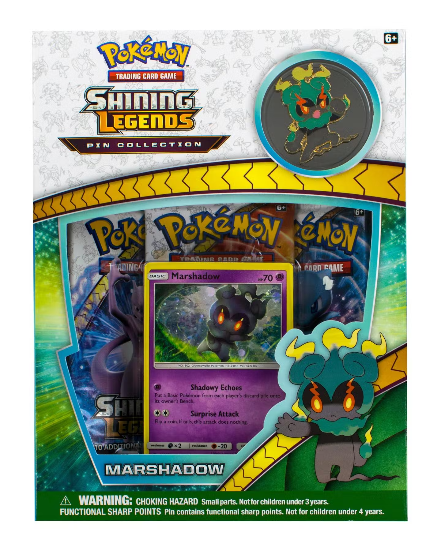 Pokemon Shining Legends Marshadow Pin Box