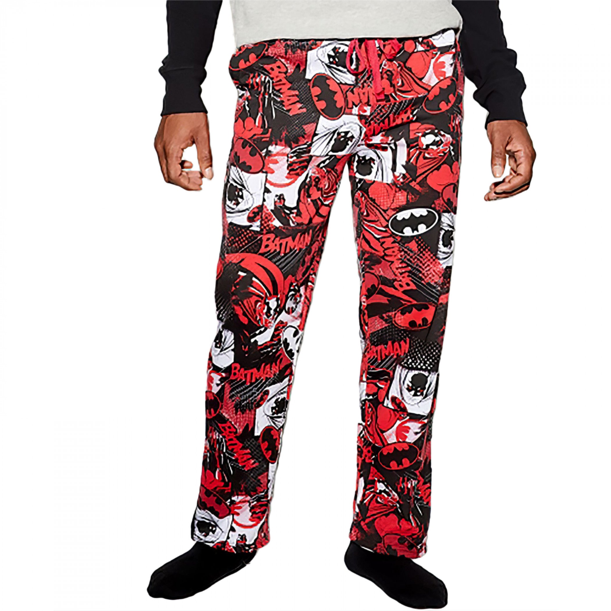 DC Comics Batman Action Panels All Over Print Sleep Pants