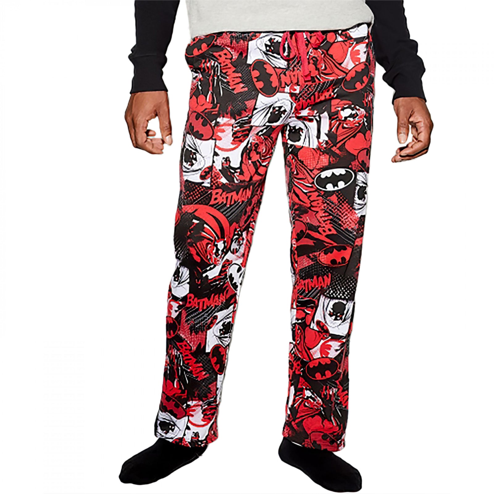 DC Comics Batman Action Panels All Over Print Sleep Pants