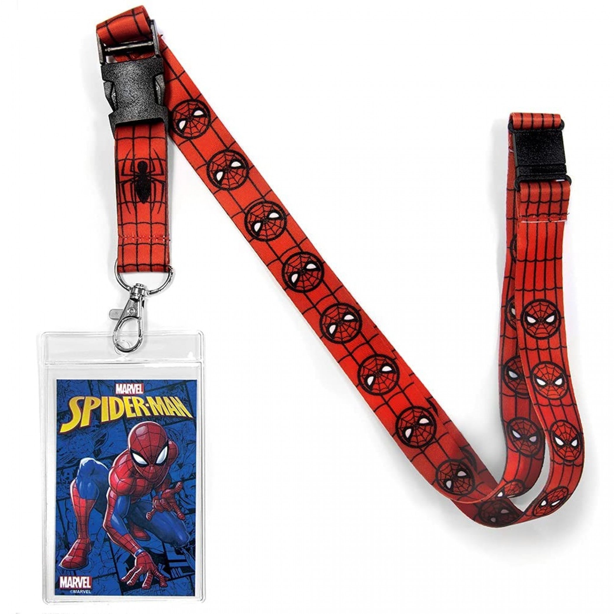 Marvel Comics Spider-Man Logo Covered Lanyard